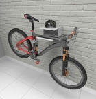 Suporte De Pendurar Bicicleta Bike Parede Mdf Branco