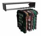 Cabideiro De Parede Mdf 90cm Prateleira Para Closet 