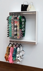 Arara Para Roupas Cabide Duplo Closet Loja Organização 90cm.