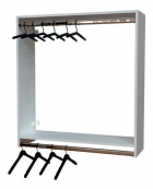 Arara Para Roupas Cabide Duplo Closet Loja Organização 90cm.