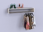 Cabideiro De Parede Aereo 90cm Prateleira Para Closet 