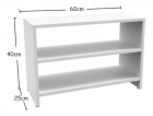 Sapateira 60cm Branco Porta De Sala, Quarto Banheiro Mdf