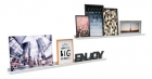2 Prateleiras Para Quadros De Fotos Mdf Branco 1m