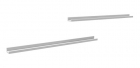 2 Prateleiras Para Quadros De Fotos Mdf Branco 1m