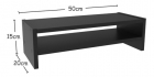 Suporte Para Monitor Mesa Elevado Organização Home Office