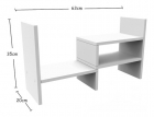 Organizador De Mesa Escritório Estante Home Office 
