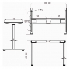 Mesa com regulagem de altura elétrica SouDesign