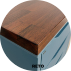 Kit Setup Pro tampo madeira maciça Eucalipto